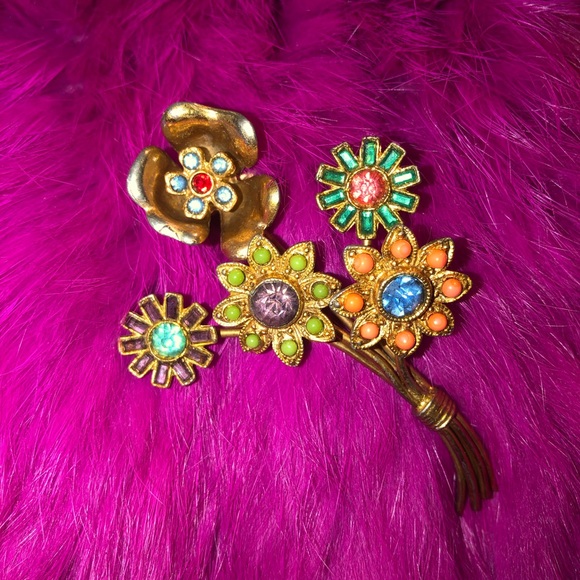 Vintage Fur Clip “DEAREST” - Picture 2 of 8